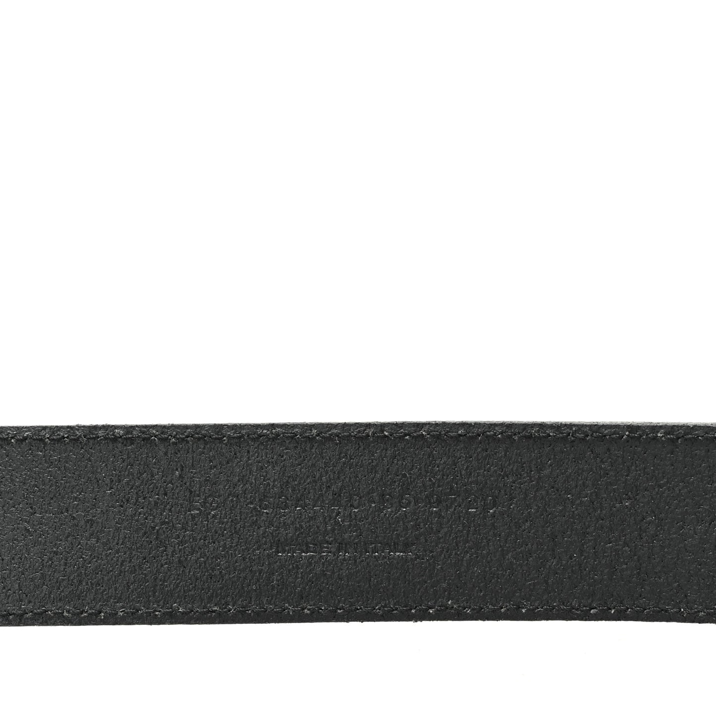 Vegetable Browny Craquele Monogram Square Buckle Belt 85 34 Black