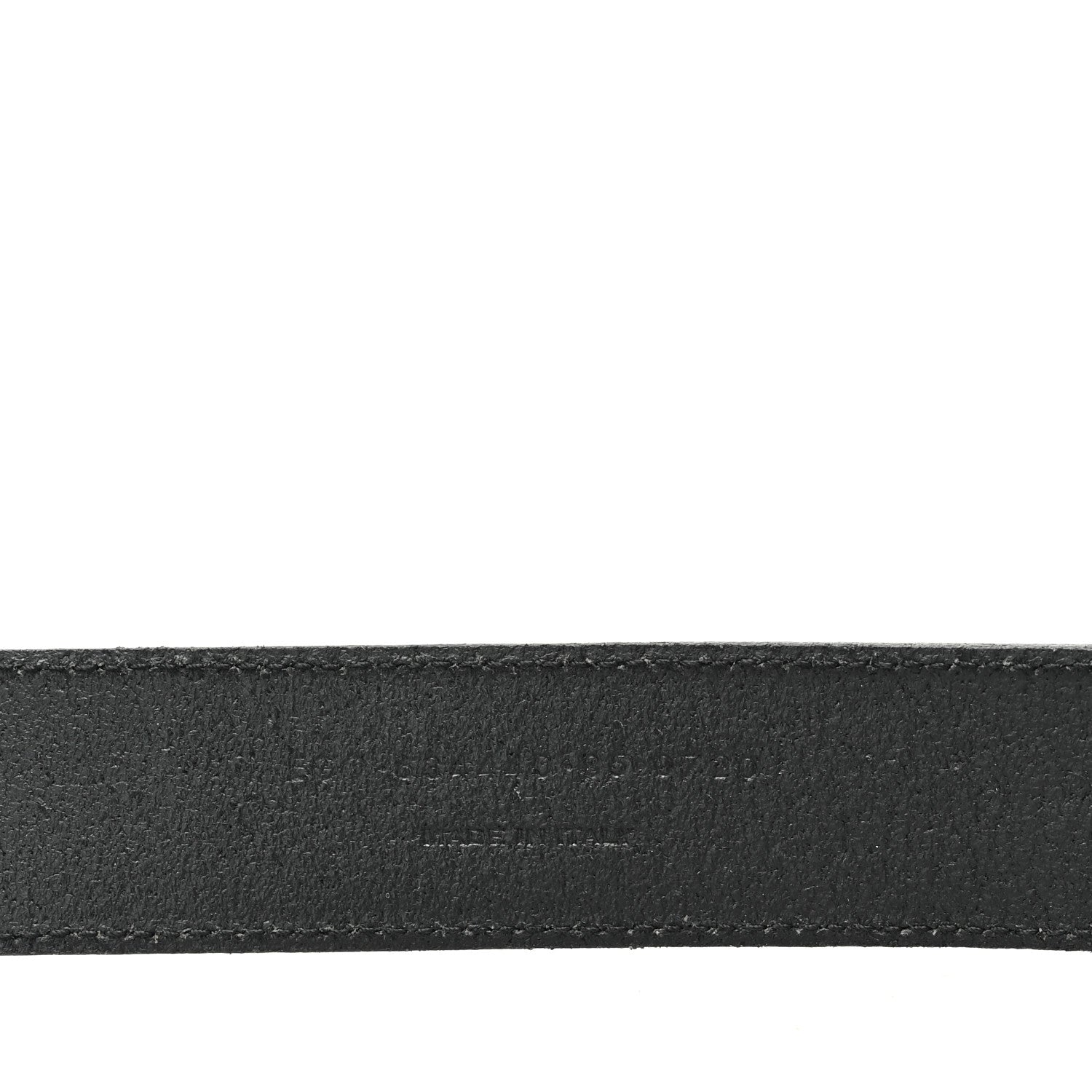 Saint Laurent Vegetable Browny Craquele Monogram Square Buckle Belt 85 34 Black 4 of 6