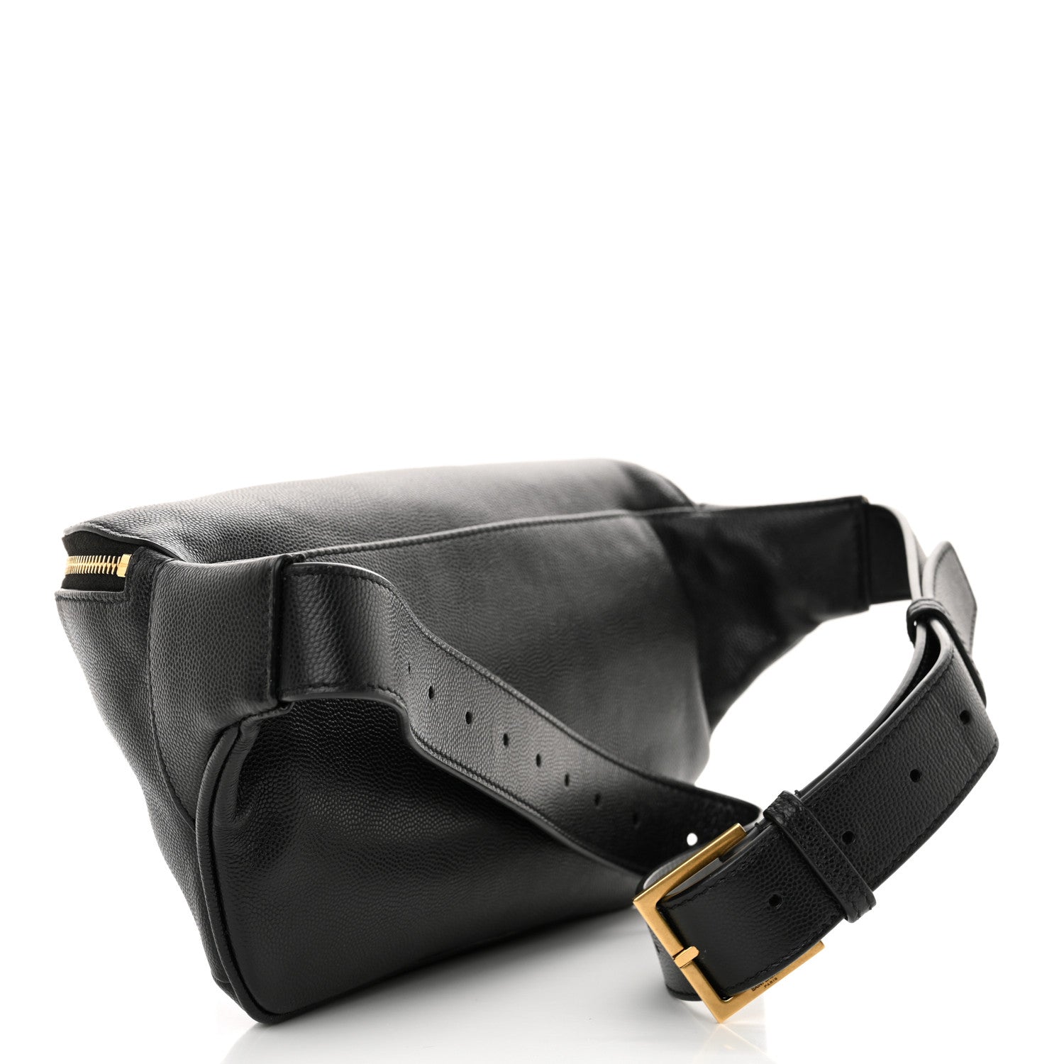 Saint Laurent Grain De Poudre Monogram Belt Bag Black 3 of 11
