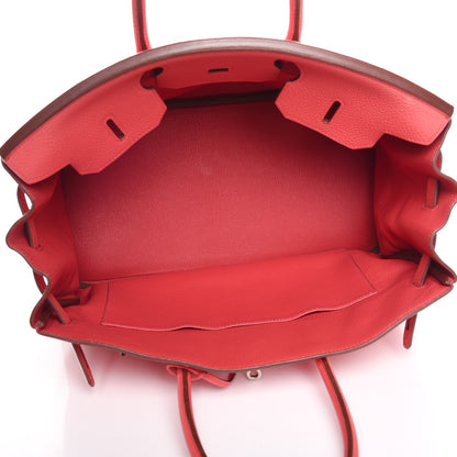 Hermes Taurillon Clemence Birkin 35 Bougainvillea 7 of 24
