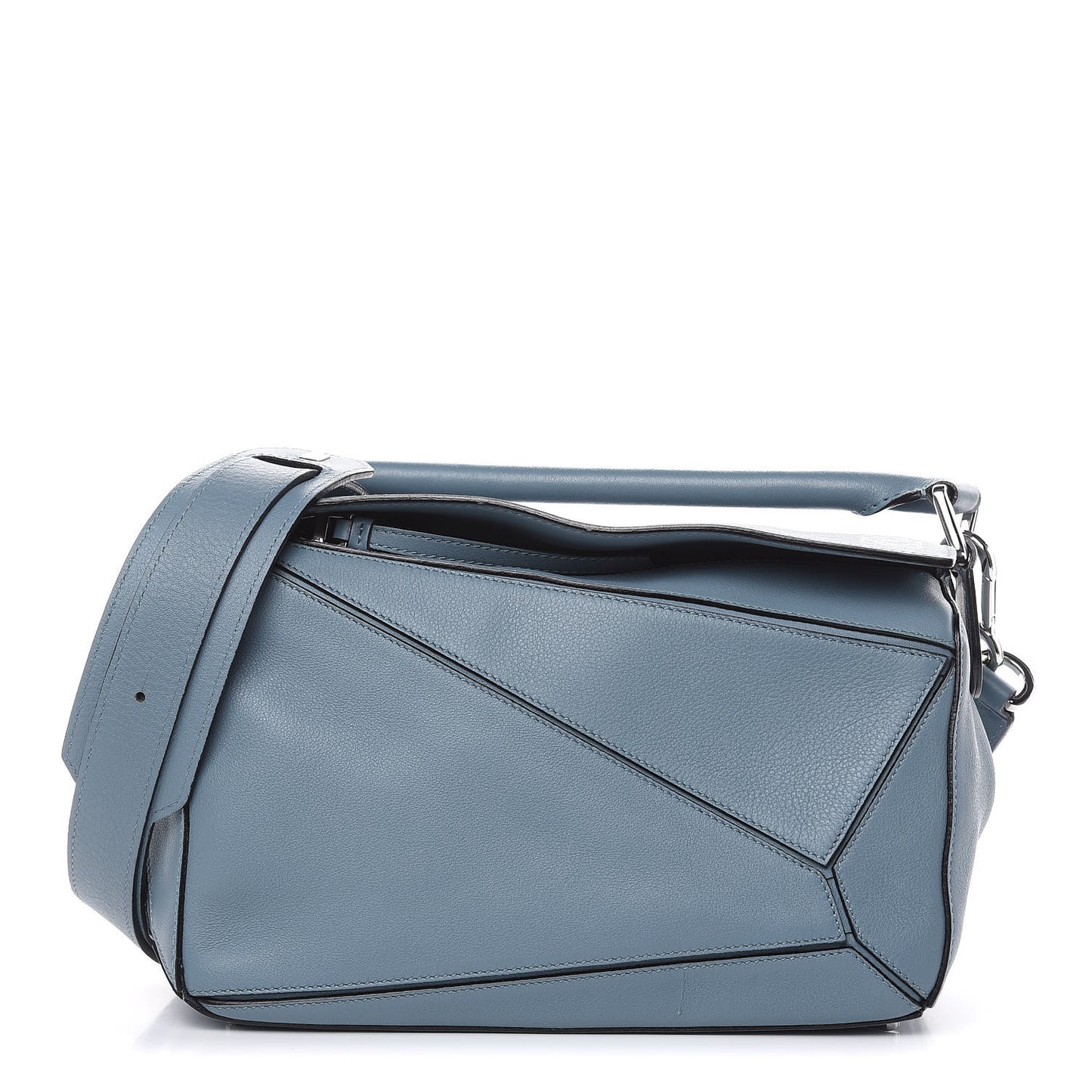 Calfskin Small Puzzle Bag Light Blue