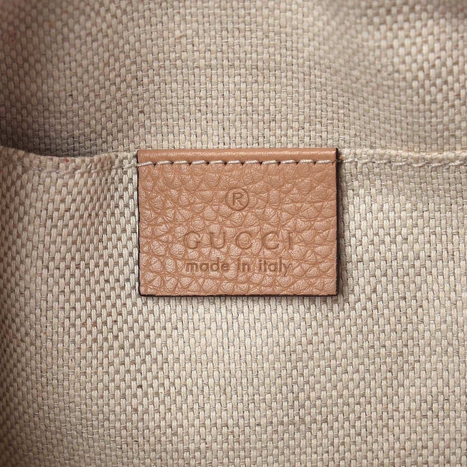 Gucci Pebbled Calfskin Small Soho Disco Bag Camelia 6 of 7