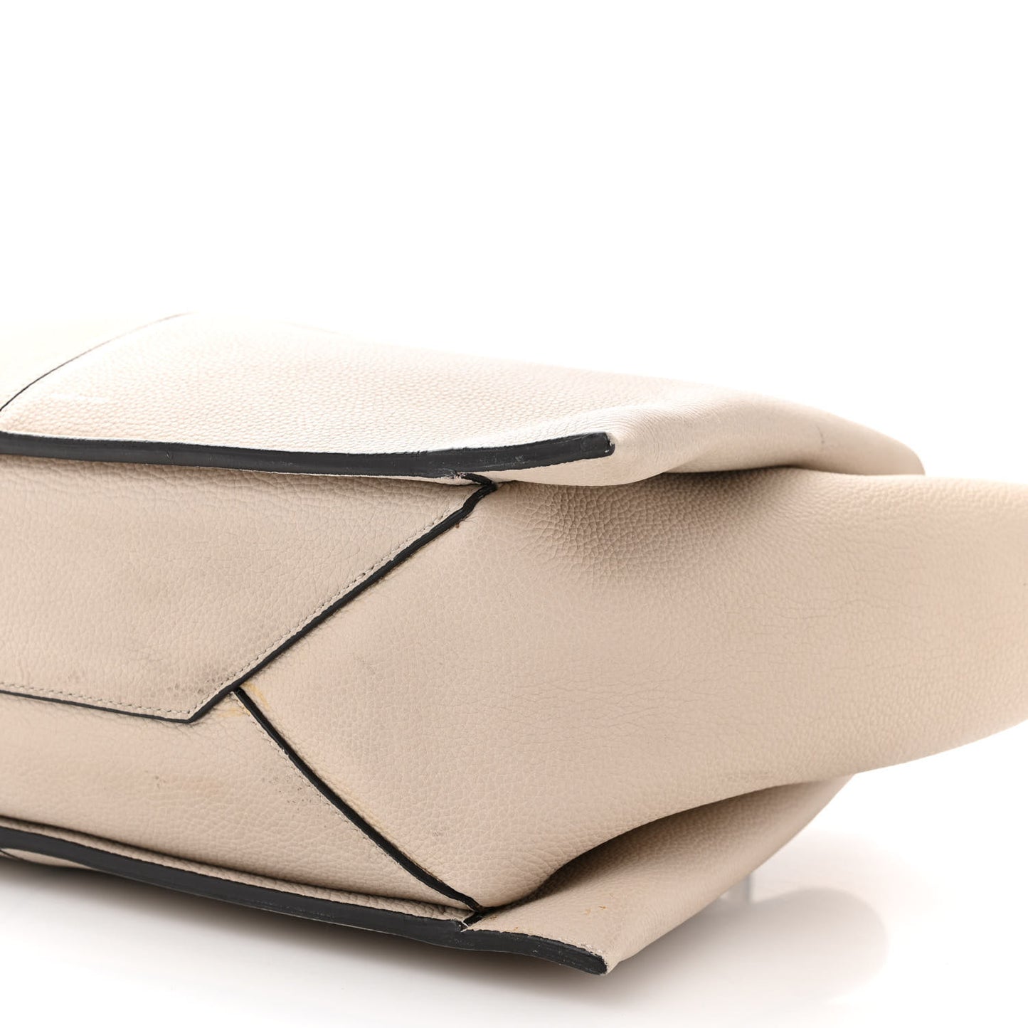 Baby Grained Calfskin Medium Tri-Fold Bag Powder