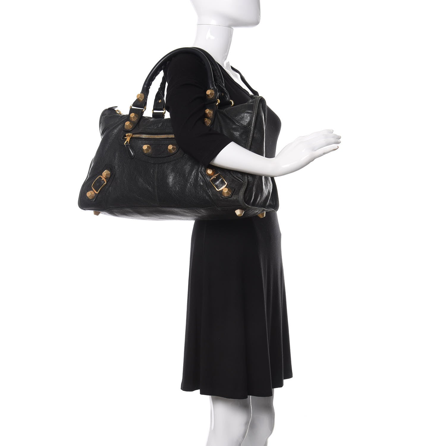 Balenciaga Agneau Giant 21 Gold Hardware Work Black 2 of 19
