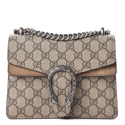Gucci GG Supreme Monogram Mini Dionysus Shoulder Bag Taupe 1 of 17