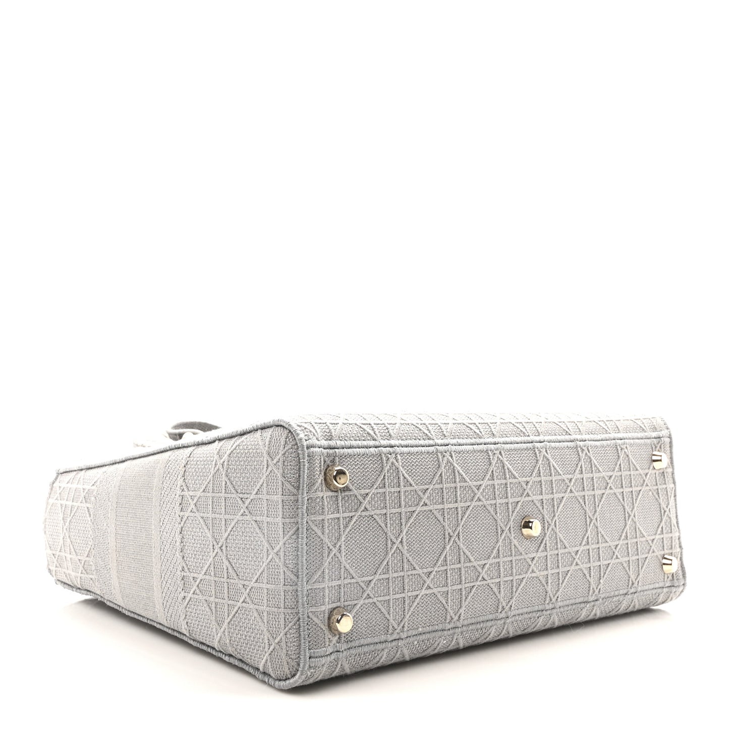 Canvas Embroidered Cannage Lady D-Lite Gray