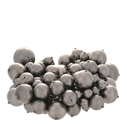 Chanel Beaded CC Bracelet Silver 1 of 5