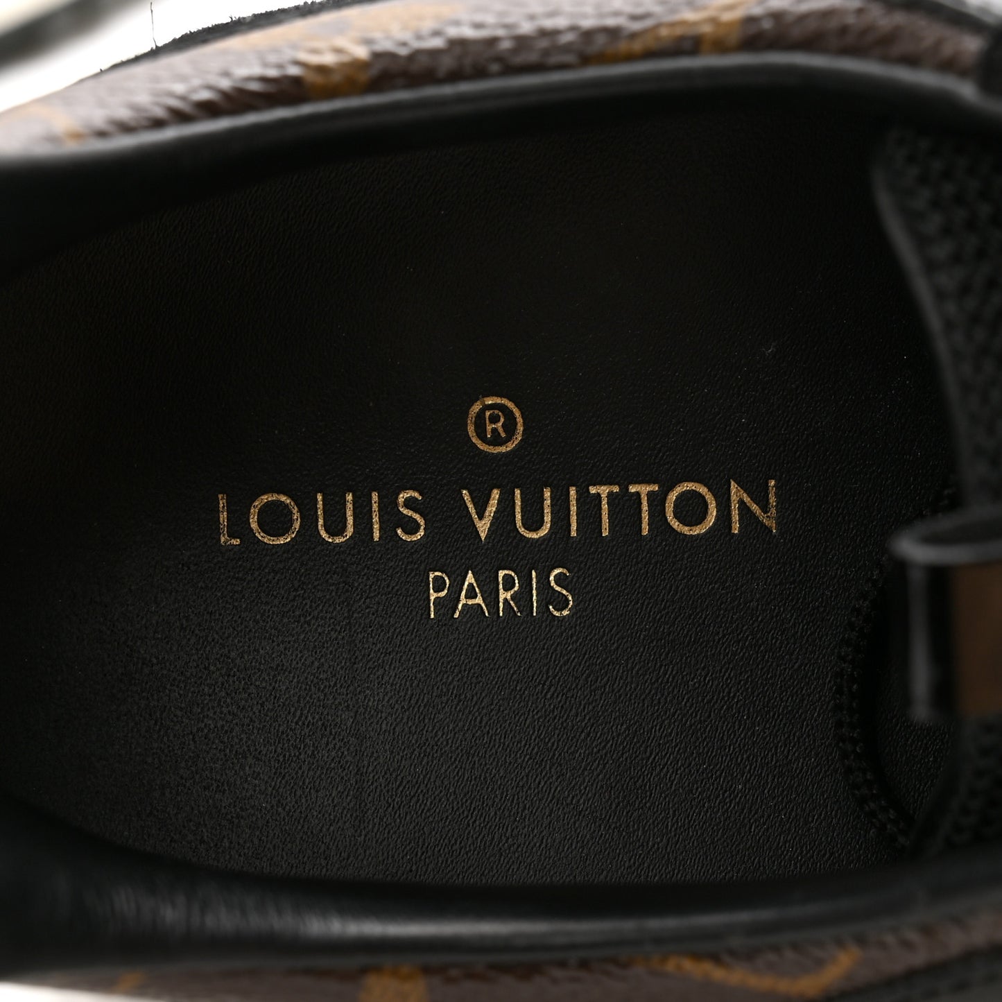 Suede Monogram Run Away Sneakers 39 Black