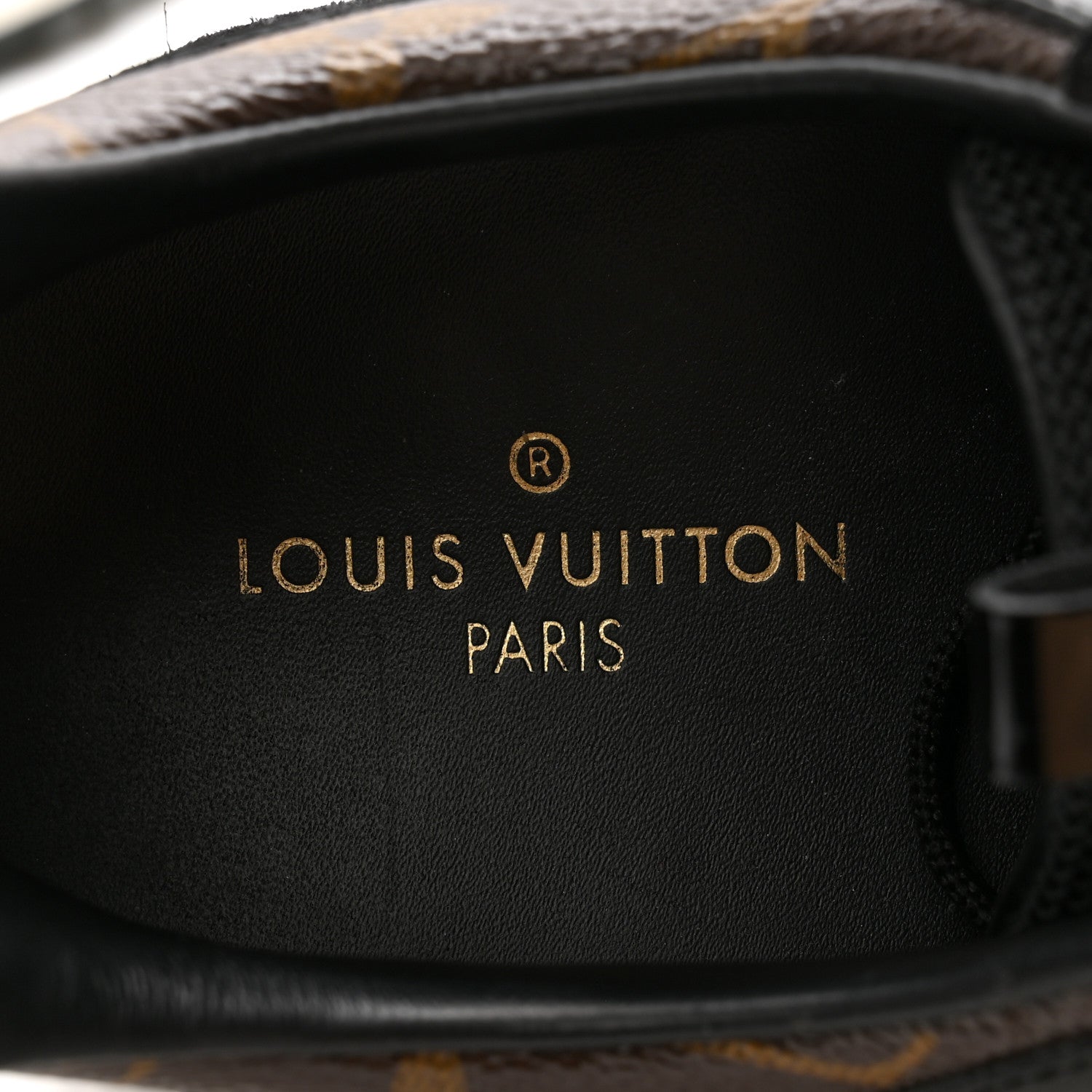 Louis Vuitton Suede Monogram Run Away Sneakers 39 Black 6 of 11