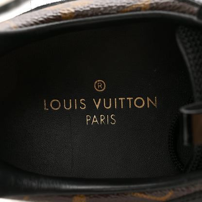 Louis Vuitton Suede Monogram Run Away Sneakers 39 Black 6 of 11