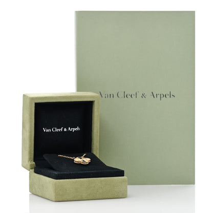 Van Cleef & Arpels 18K Yellow Gold Guilloche Vintage Alhambra Pendant Necklace 5 of 5
