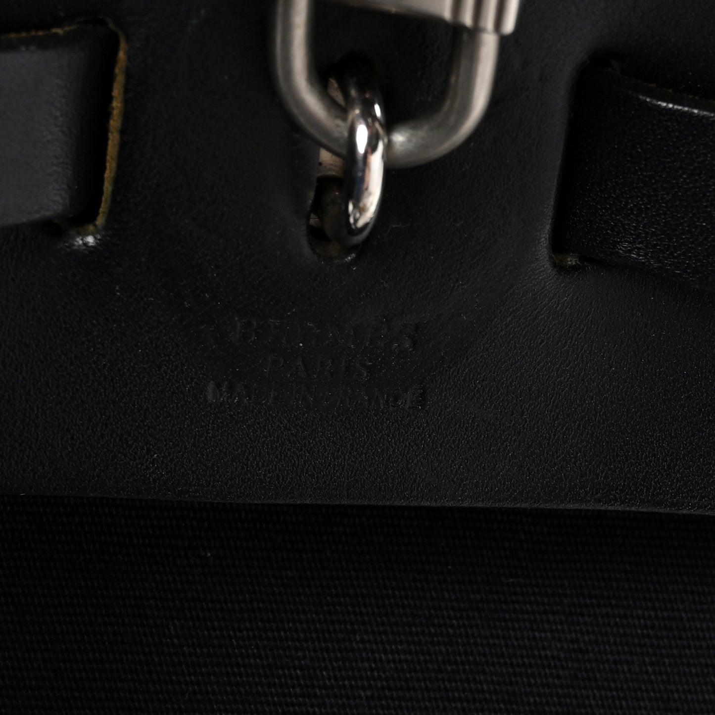 Toile Vache Calfskin Herbag 30 PM Backpack Black