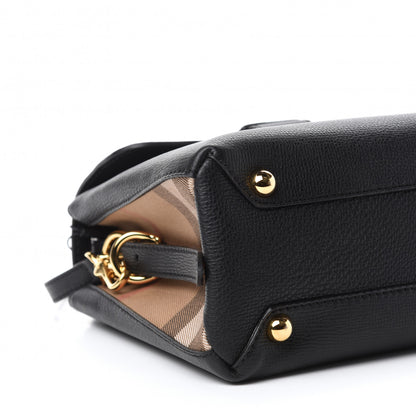 Burberry Derby Calfskin House Check Small Camberley Black 6 of 10