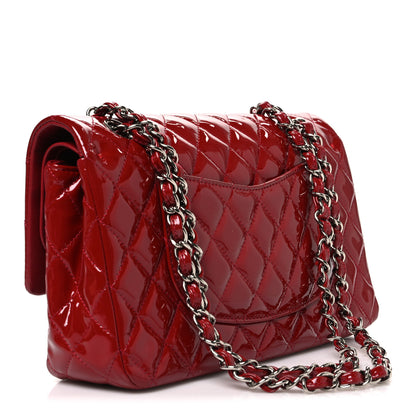Chanel Patent Calfskin Quilted Medium Double Flap Red 2 of 9