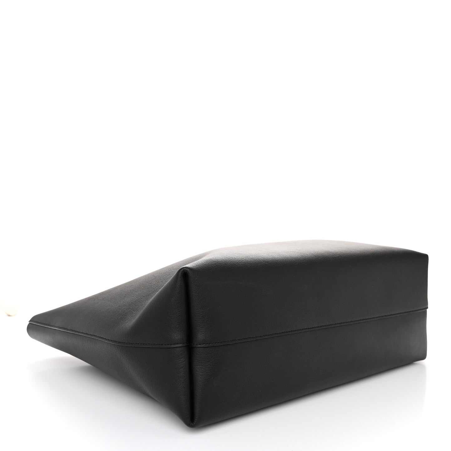 Calfskin Large Shopping Tote Black