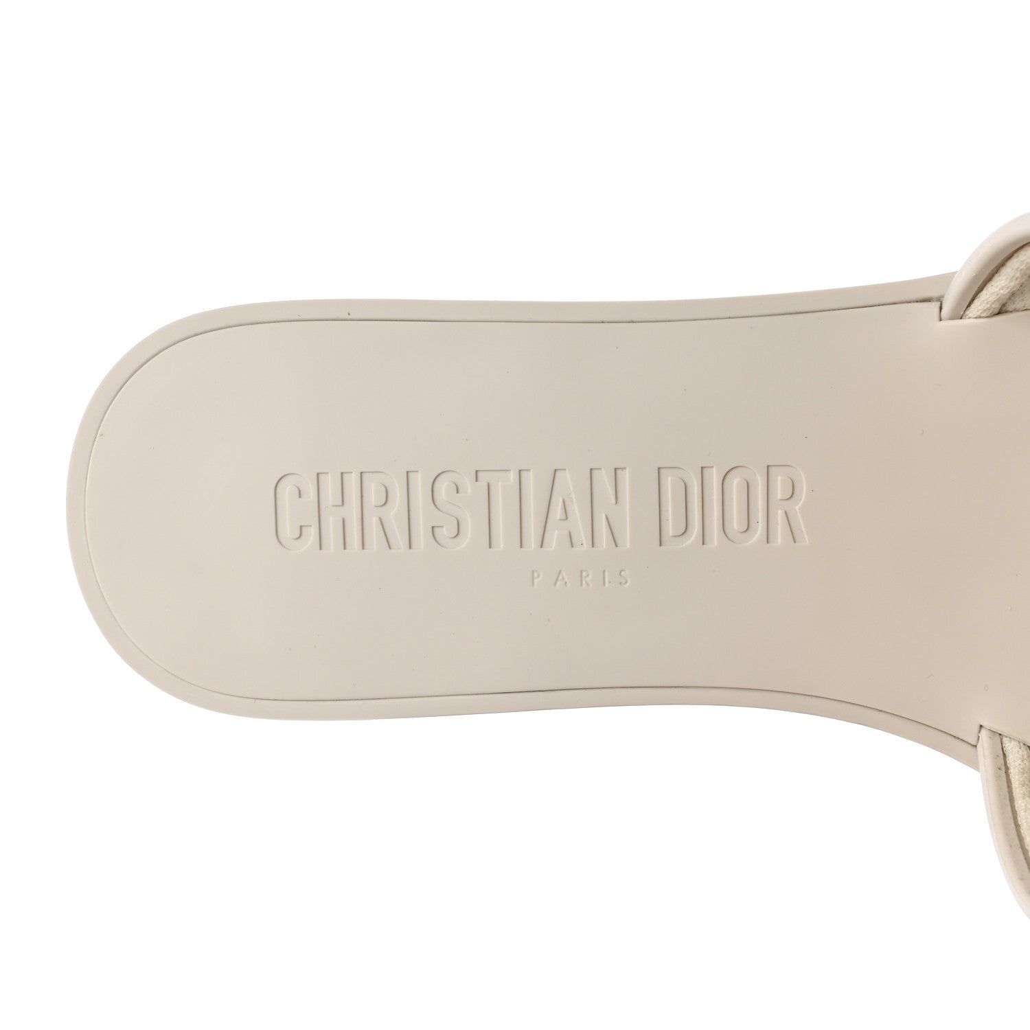Christian Dior Rubber Macrocannage Dio(r)evolution Slide Sandals 41 Off White 8 of 8