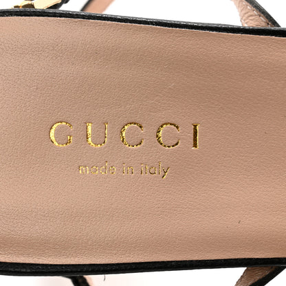 Gucci Malaga Kid Blondie 85mm Slingback Sandals 39 Black 6 of 10