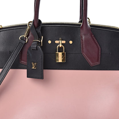Louis Vuitton Calfskin City Steamer MM Magnolia Black 9 of 32