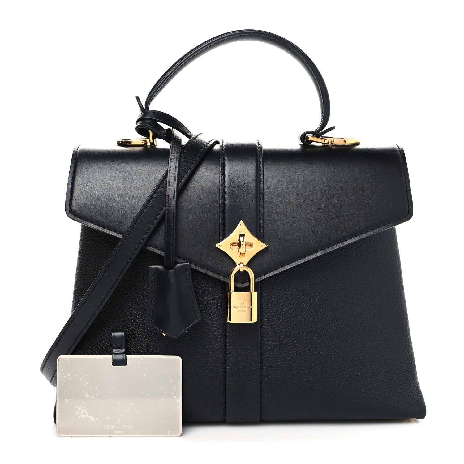 Louis Vuitton Grained Smooth Calfskin Rose Des Vents PM Black 1 of 11