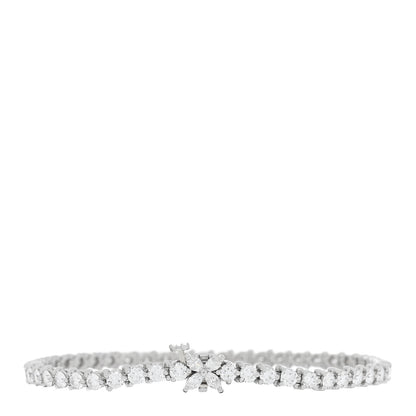 Tiffany Platinum Diamond 4.49ctw Victoria Tennis Bracelet 2 of 3