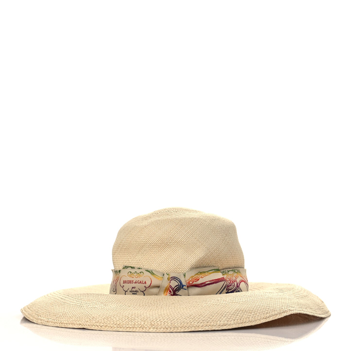 Panama Straw Brisa Brides De Gala Hat 57 Naturel Multicolore