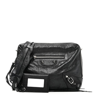 Balenciaga Agneau Classic Hardware XS Reporter Crossbody Black 3 of 11