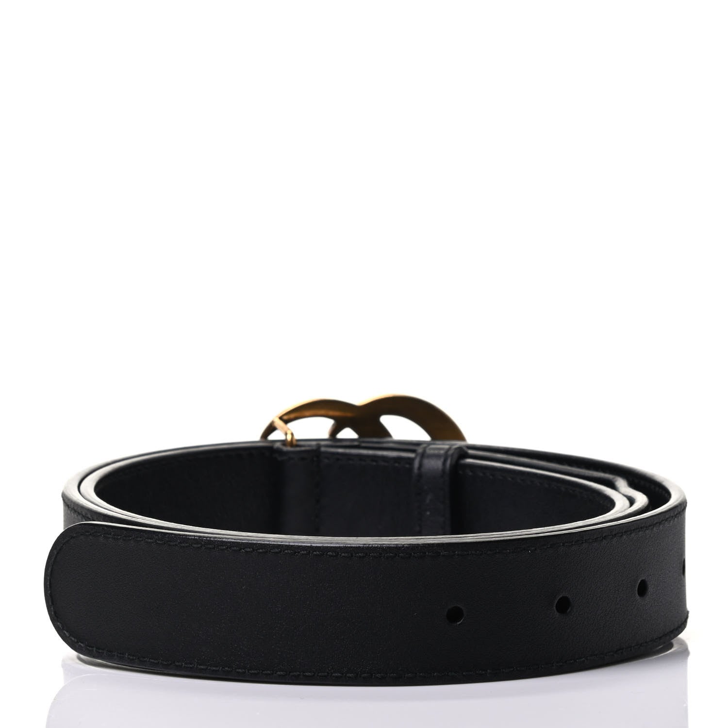 Gucci Calfskin Double G 30mm Belt 100 40 Black 2 of 3