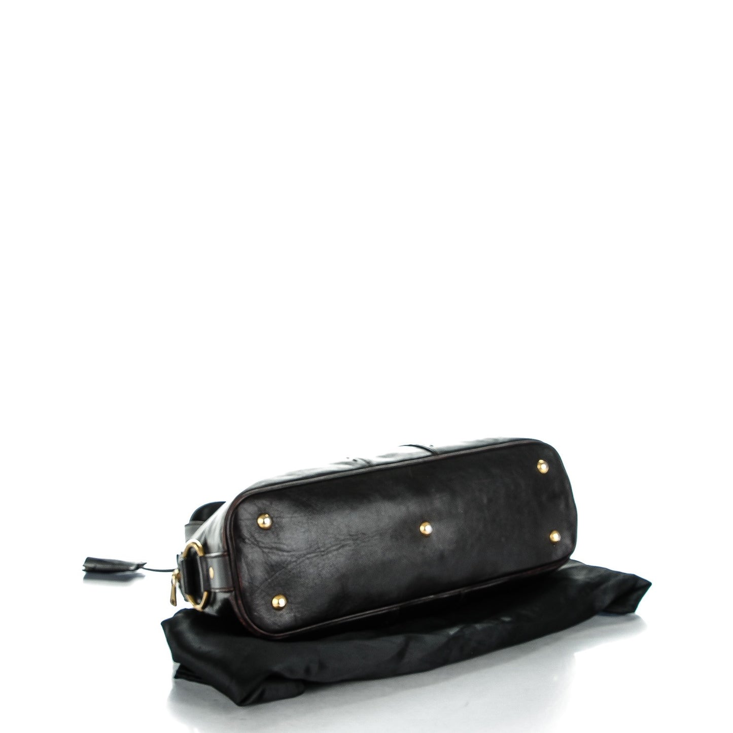 Patent Calfskin Medium Muse Chocolate