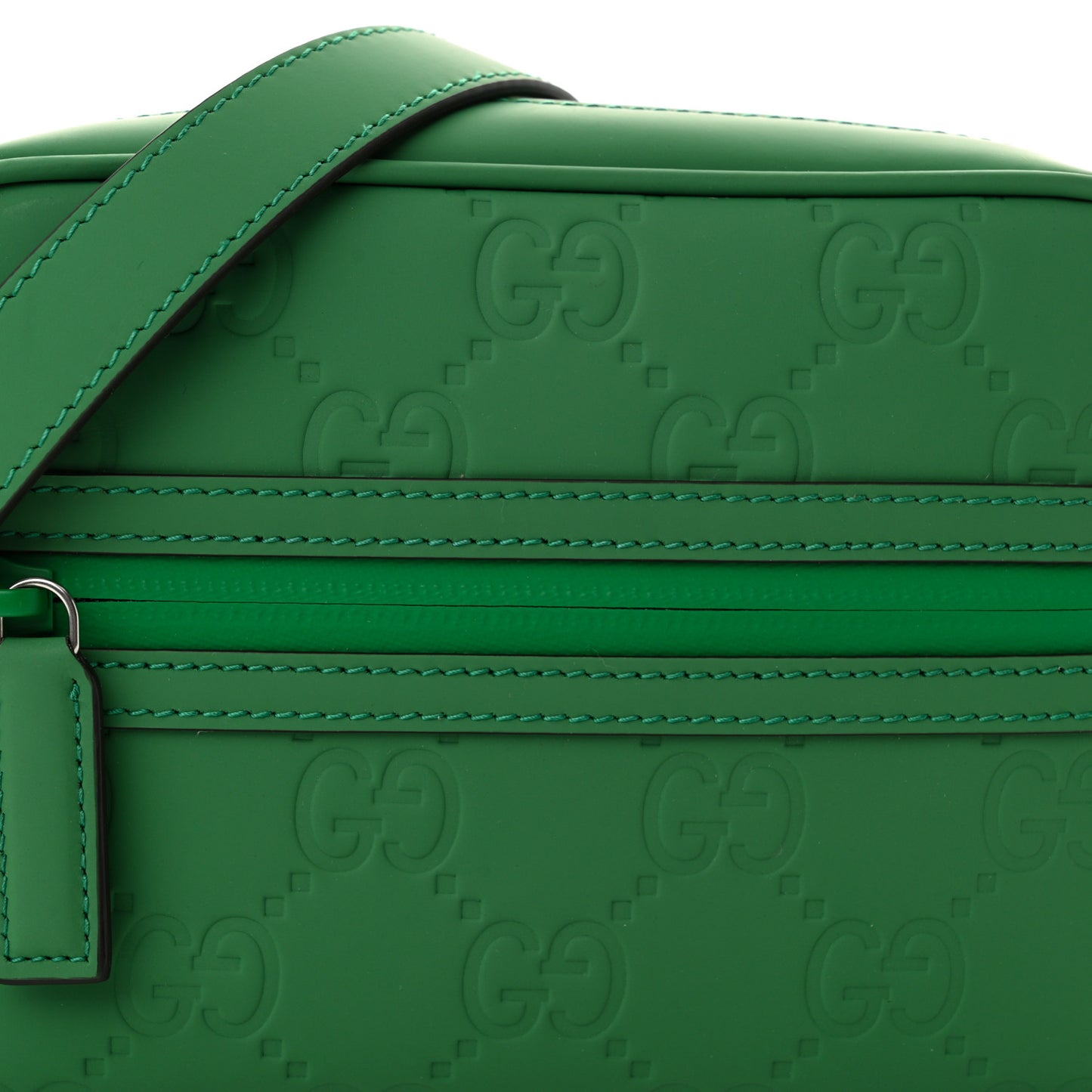 Rubber Effect Monogram GG Mini Crossbody Bag New Shamrock