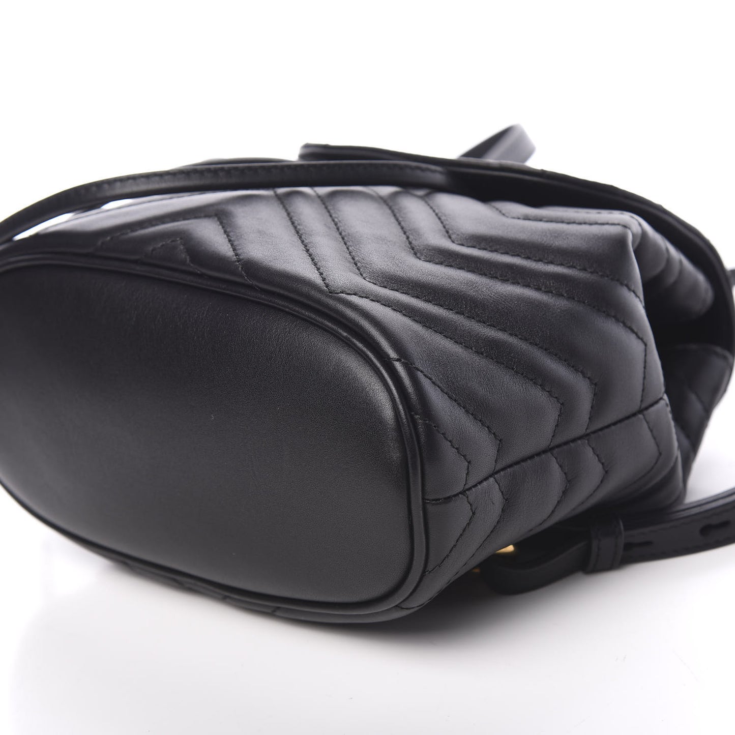 Calfskin Matelasse GG Marmont Flap Backpack Black