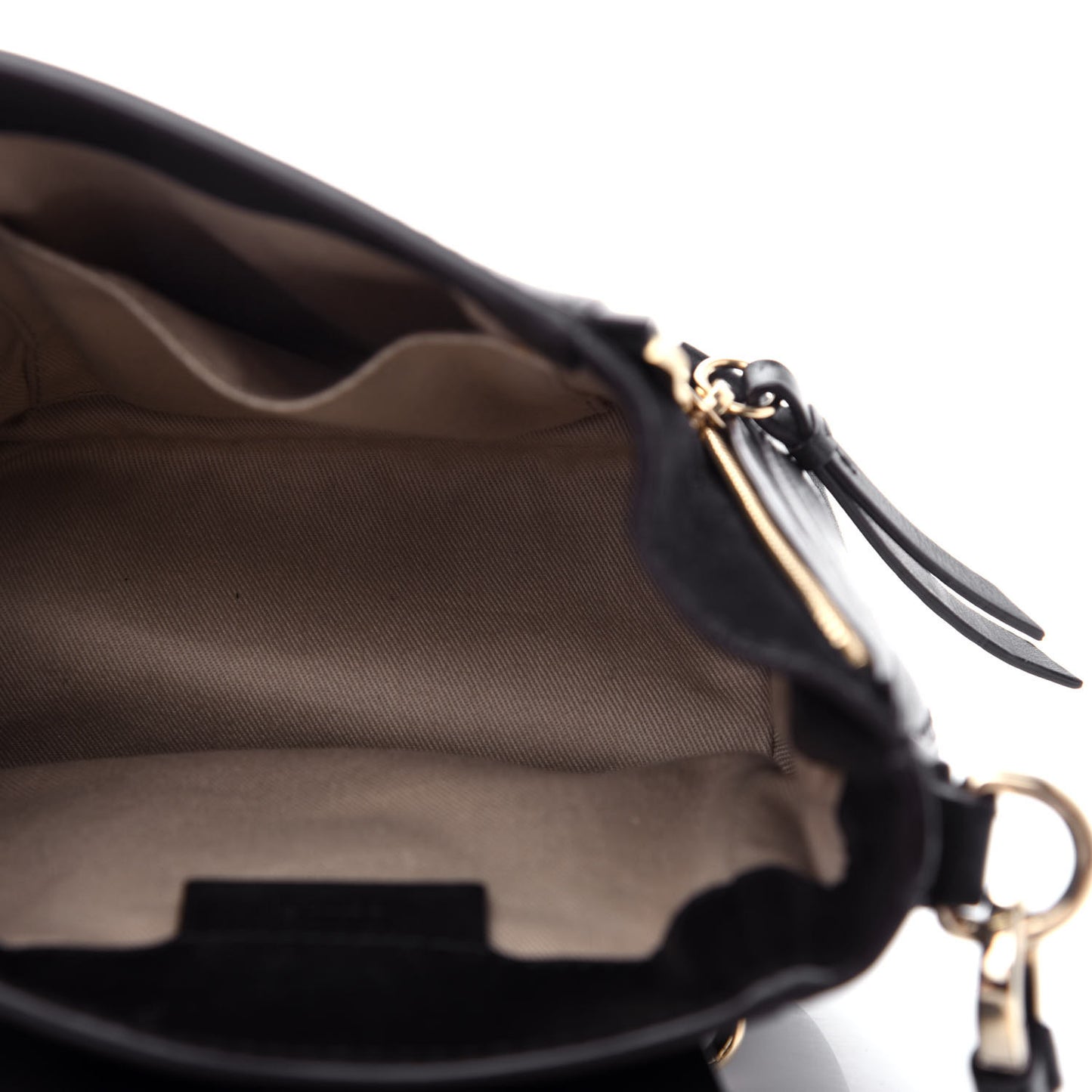 Suede Calfskin Mini Faye Backpack Black