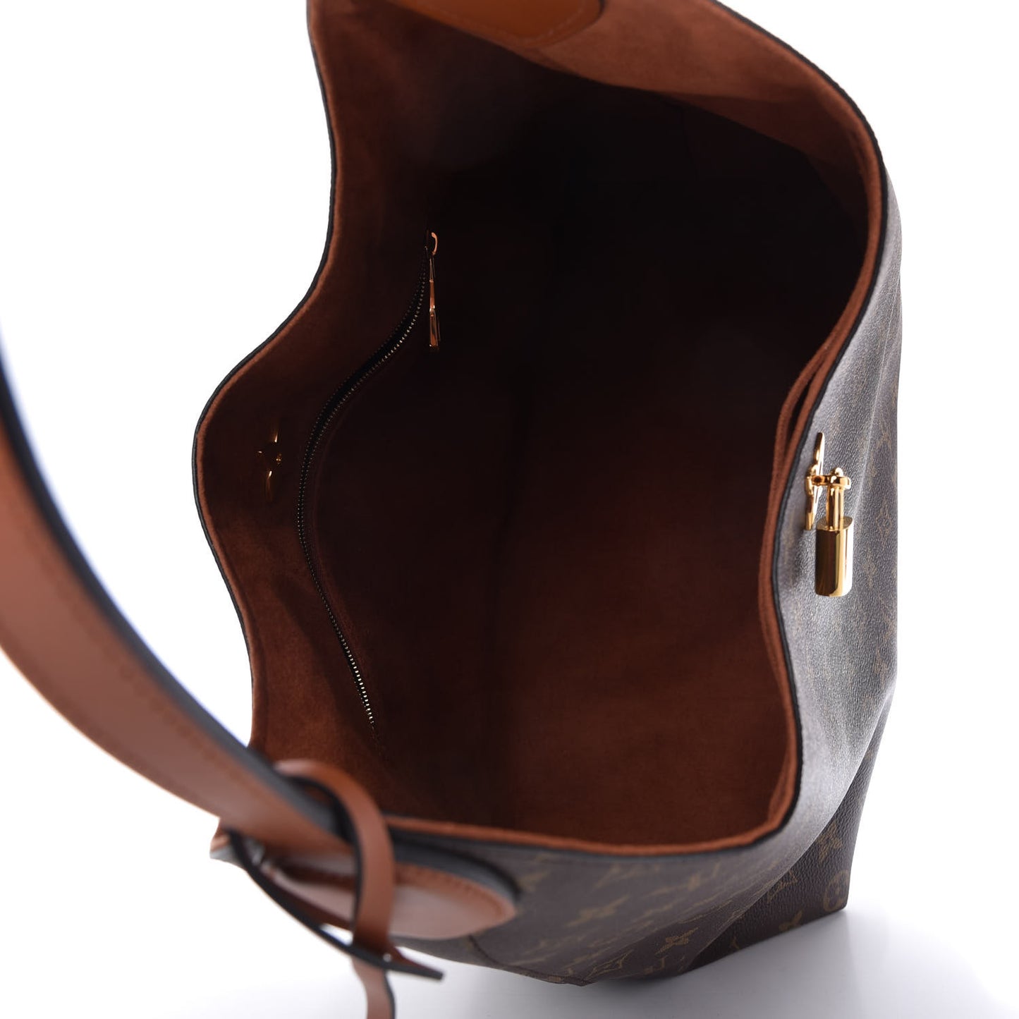 Monogram Flower Hobo Caramel