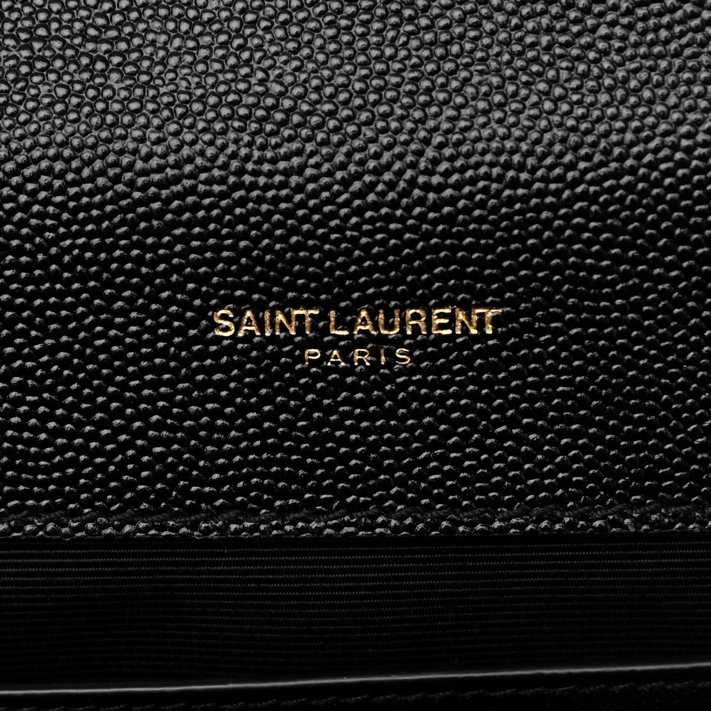 Grain De Poudre Textured Mixed Matelasse Triquilt Medium Monogram Satchel Black