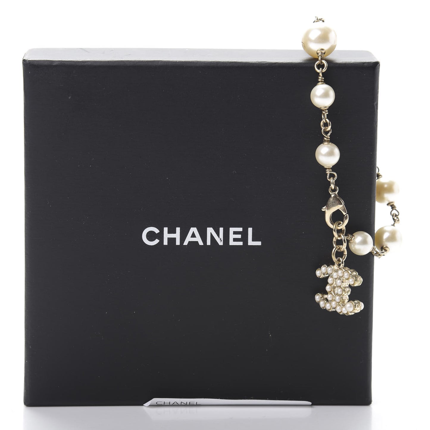 Pearl CC Bracelet Gold