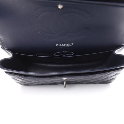 Chanel Caviar Quilted Jumbo Double Flap Navy Blue 5 of 10