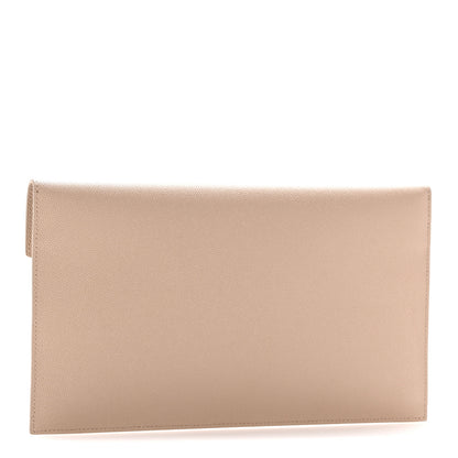 Saint Laurent Grain De Poudre Uptown Pouch Dark Beige 3 of 10
