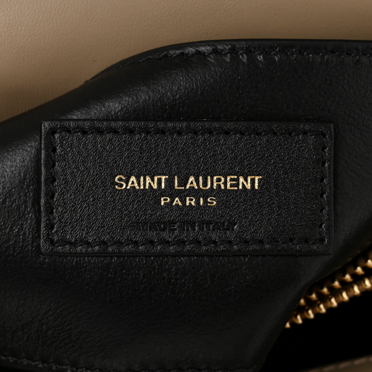Saint Laurent Suede Matelasse Chevron Monogram Medium College Bag Matte Gold 6 of 10