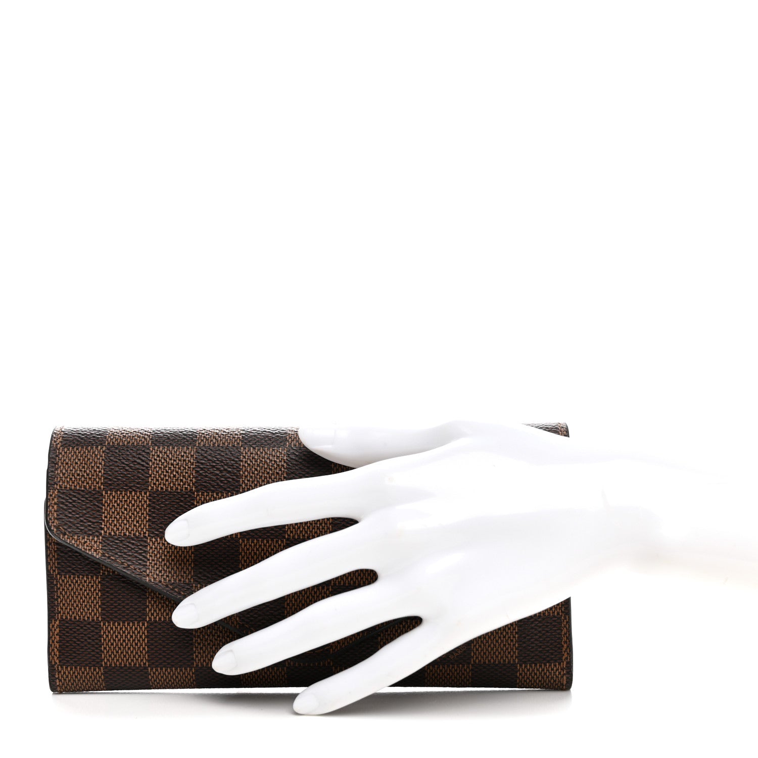 Louis Vuitton Damier Ebene Josephine Wallet Red 2 of 9