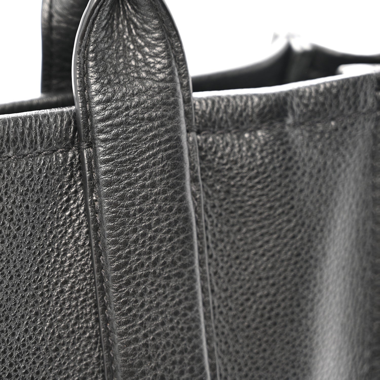 Marc Jacobs Grained Calfskin Medium The Tote Bag Black 12 of 14