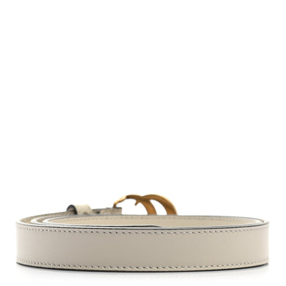 Gucci Calfskin Double G 20mm Belt 80 32 Mystic White 2 of 6
