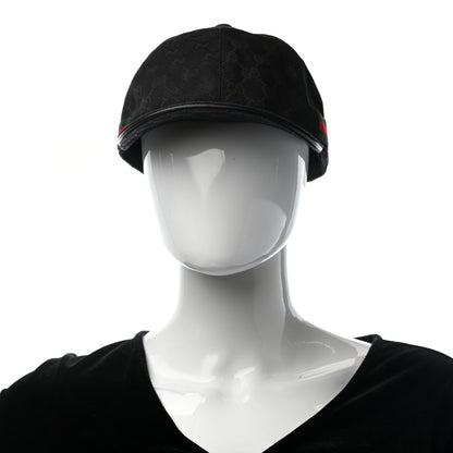Gucci Monogram Web Baseball Hat XL Black 2 of 12