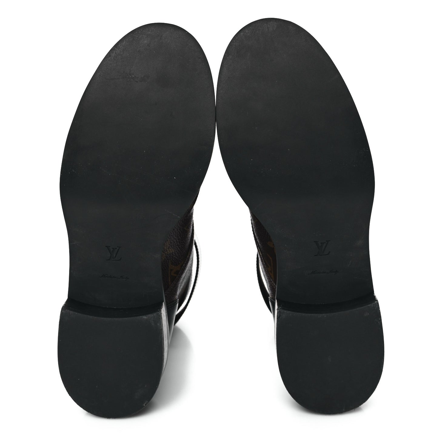Calfskin Monogram Wonderland Flat Ranger Boots 41 Black