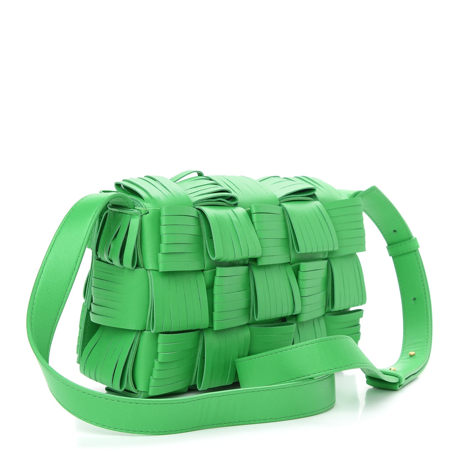 Bottega Veneta Nappa Maxi Intrecciato Fringed Cassette Crossbody Bag Parakeet 3 of 8