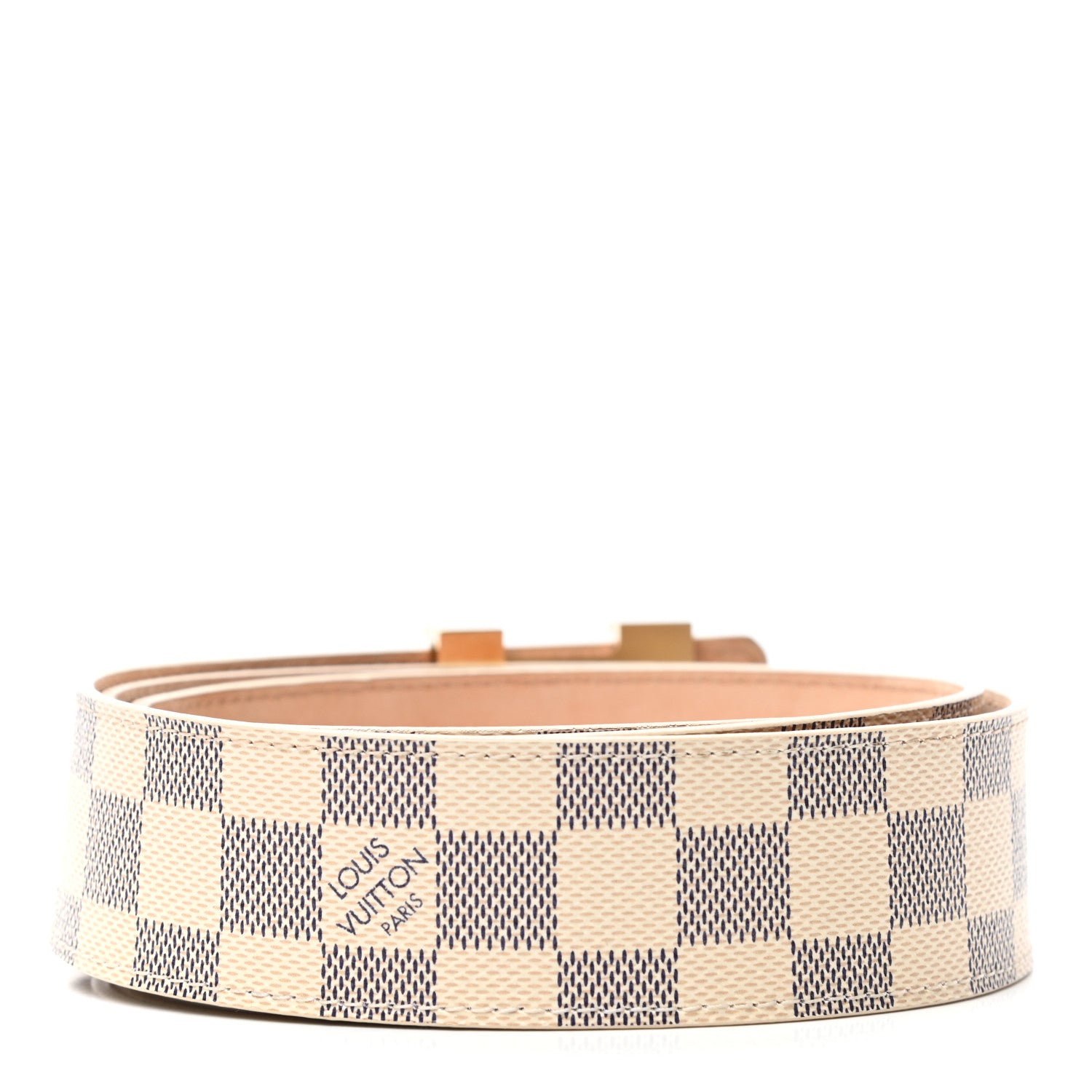 Louis Vuitton Damier Azur LV Initiales Belt 100 40 2 of 8