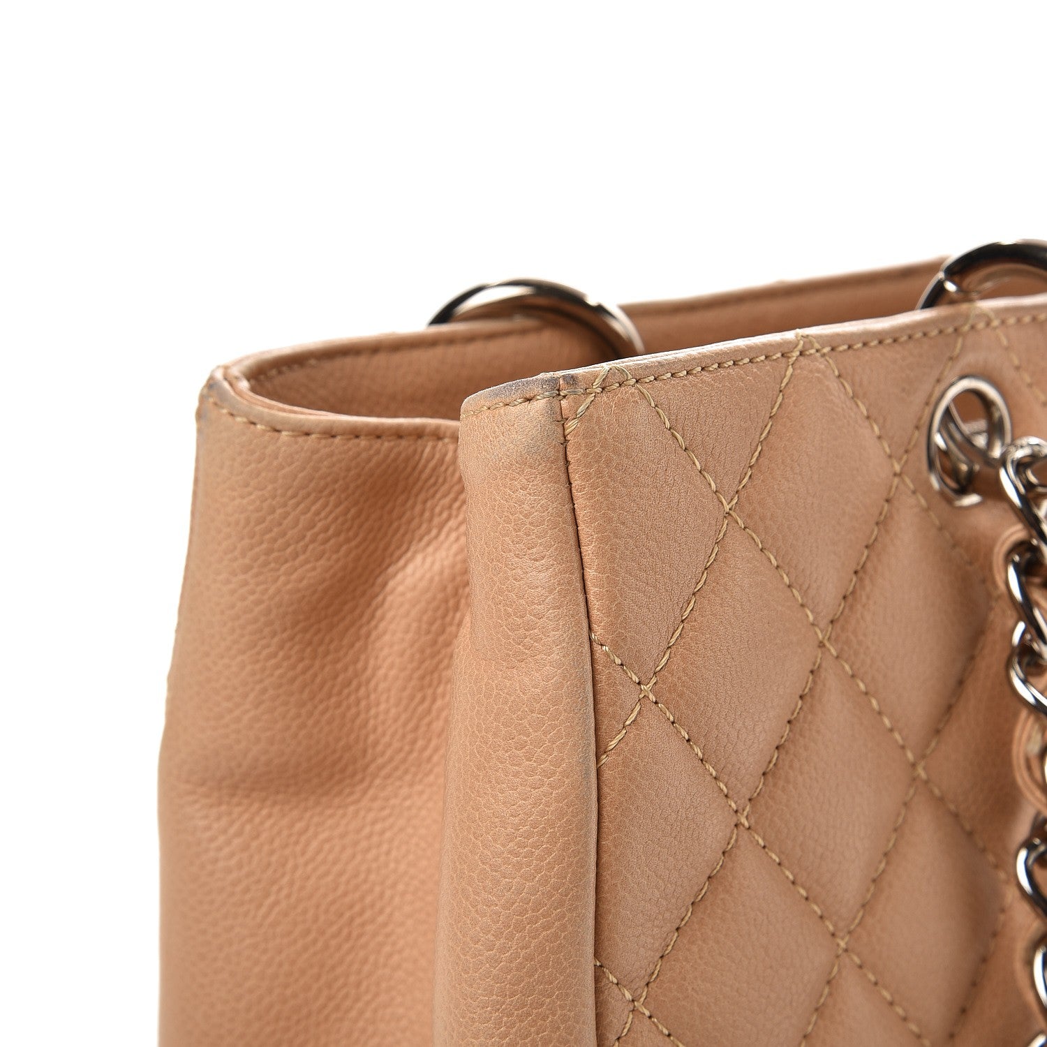 Chanel Caviar Quilted Grand Shopping Tote GST Beige 9 of 18