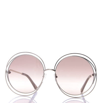 Chloe Metal Oversized Round Carlina Oversized Round Sunglasses CE114S Gold 2 of 7
