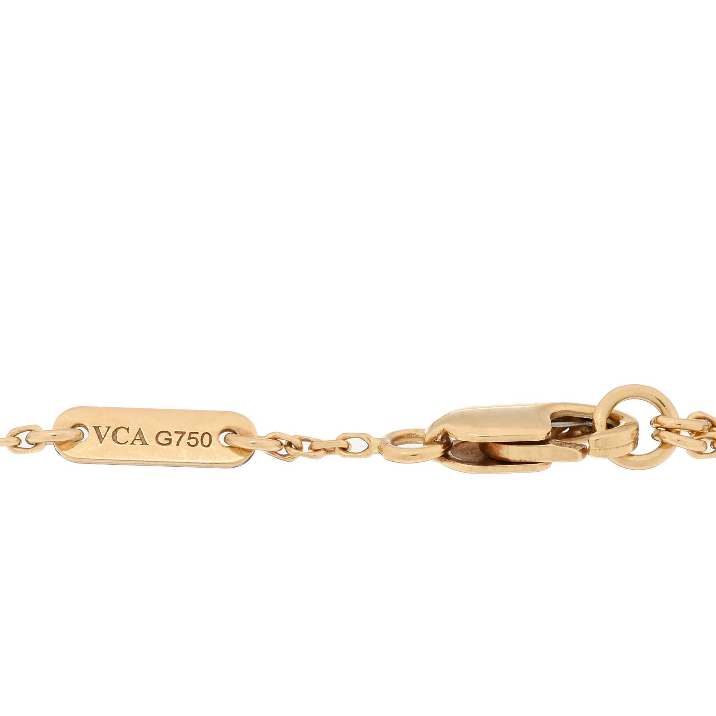 18K Yellow Gold Mother of Pearl Sweet Alhambra Bracelet