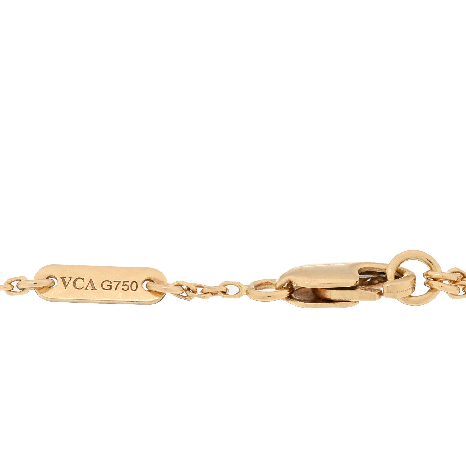 Van Cleef & Arpels 18K Yellow Gold Mother of Pearl Sweet Alhambra Bracelet 3 of 3
