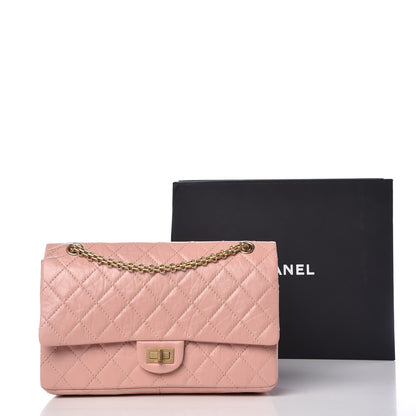 Chanel Aged Calfskin Quilted 2.55 Reissue 226 Flap Light Pink 15 of 15