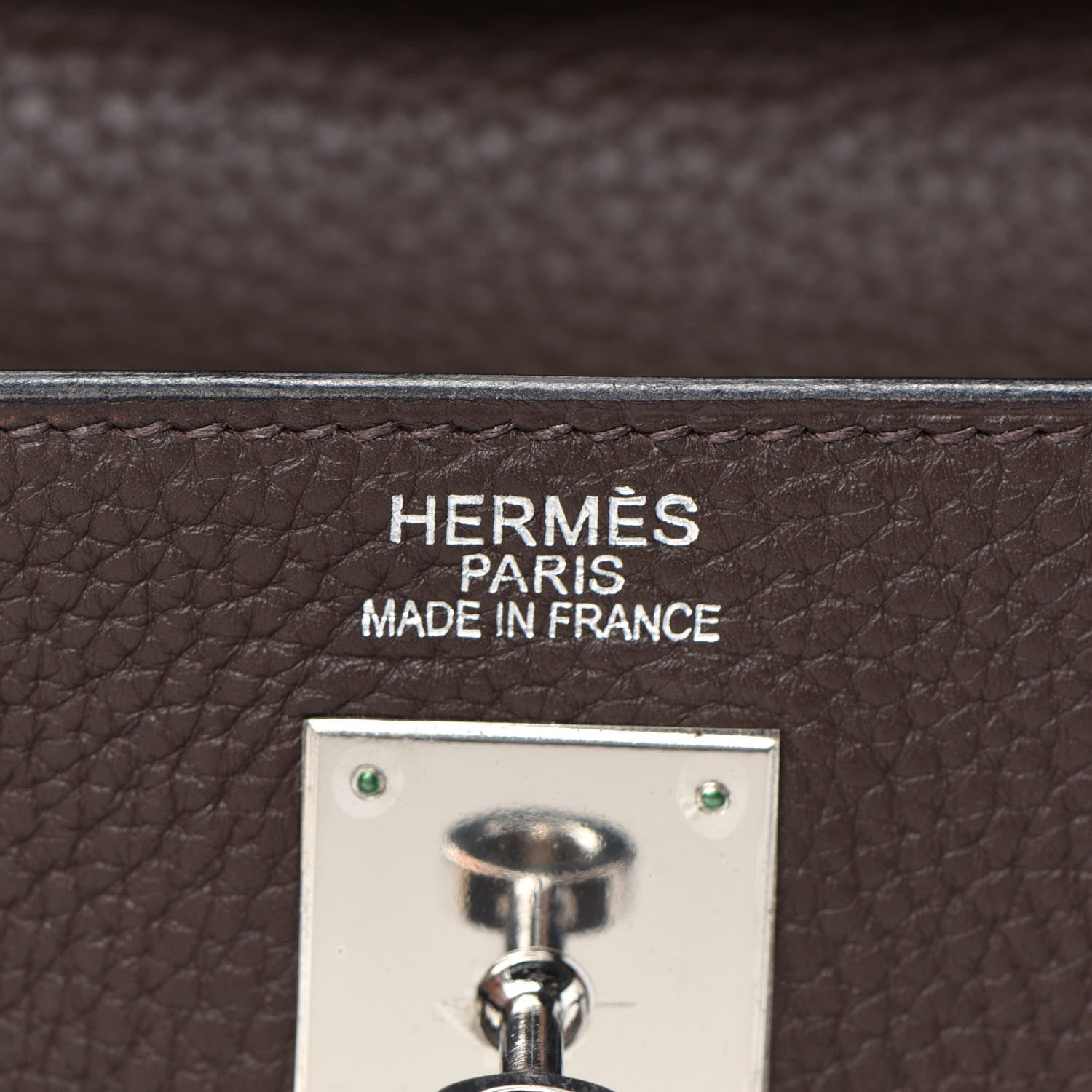 Hermes Taurillon Clemence Kelly Retourne 35 Chocolate 20 of 37